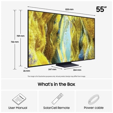Samsung 55” QN77F 4K Edge MiniLED Smart TV (2025)