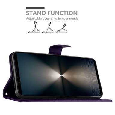 Sony Xperia 1 VI Plånboksfodral Skal Blommor (Violett)