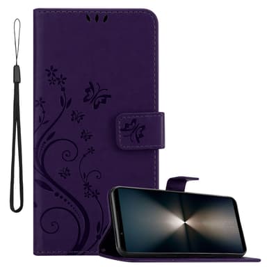 Sony Xperia 1 VI Plånboksfodral Skal Blommor (Violett)