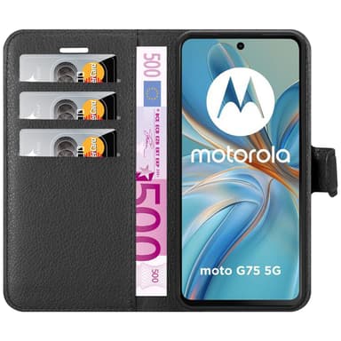 Motorola MOTO G75 Skal Fodral Case (Svart)