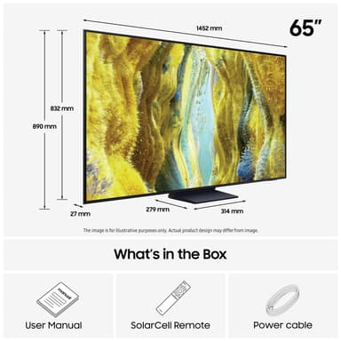 Samsung 65” QN77F 4K MiniLED Smart TV (2025)