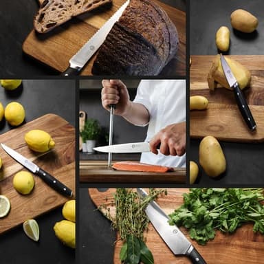 Masterchef Preformance Knivset med 15 knivar i ett knivblock - Svart - Känd från Sveriges Mästerkock