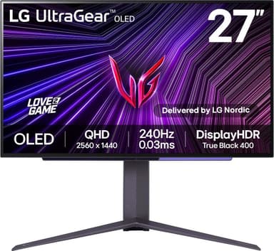 LG UltraGear 27GS95QE 27" OLED bildskärm gaming