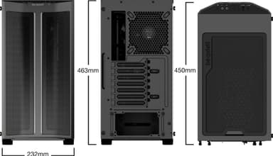be quiet! PURE BASE 500 FX PC chassi (svart)