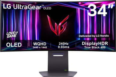 LG UltraGear 34GS95QE 34" OLED välvd bildskärm gaming