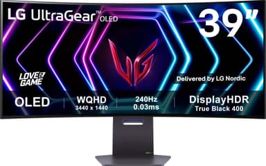 LG UltraGear 39GS95QE 39" OLED välvd bildskärm gaming