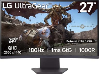 LG UltraGear 27GS60Q 27" välvd bildskärm gaming