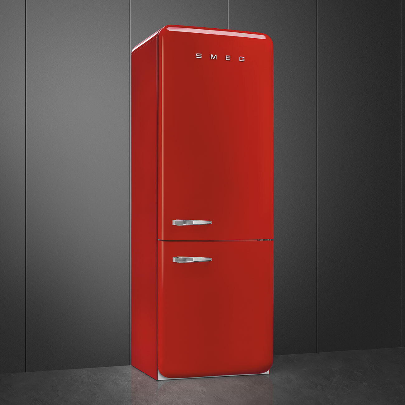 Smeg 50's Style Kombiskåp FAB38RRD6 (Röd)