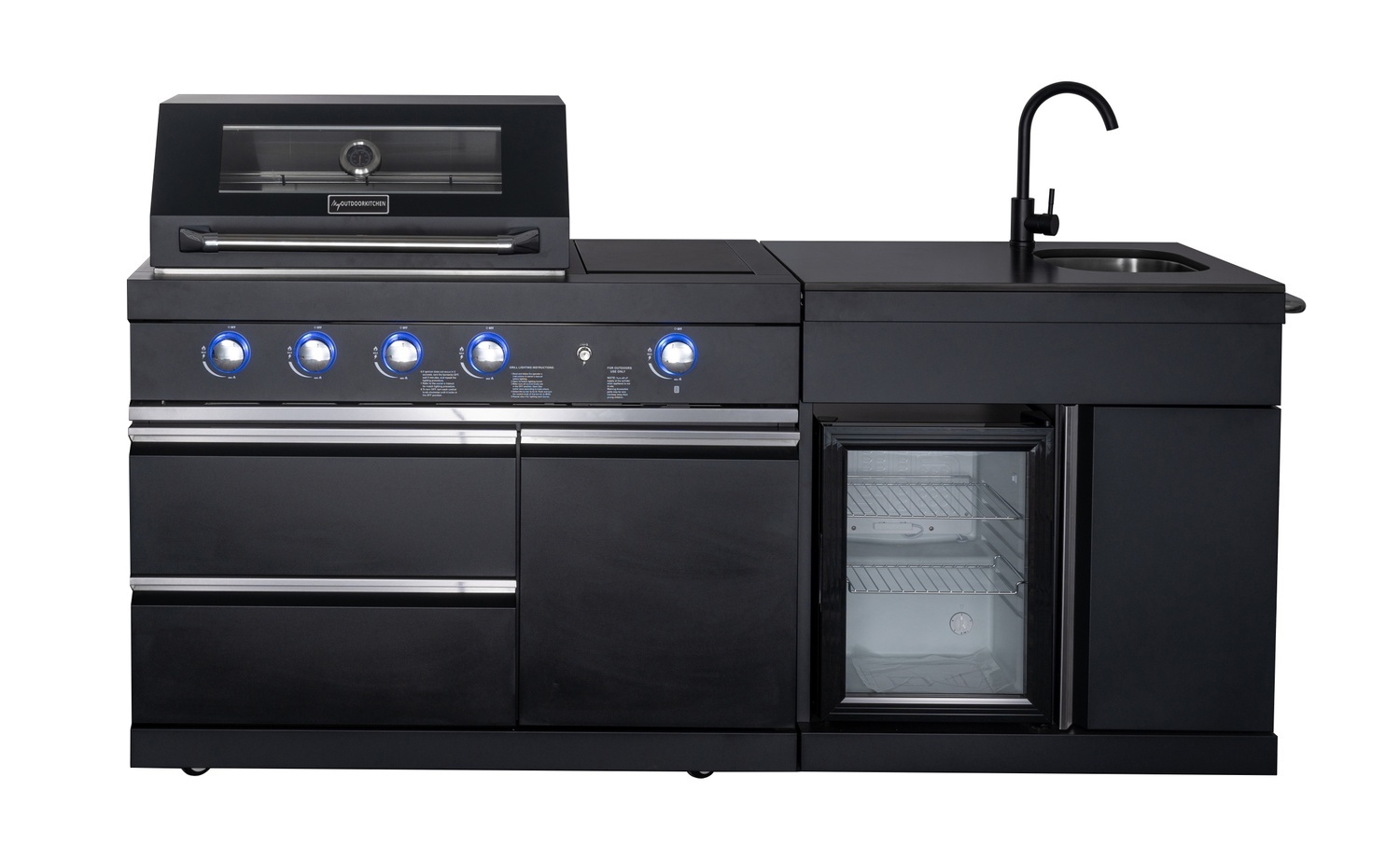 Pure - Fristående utekök - Compact - Black