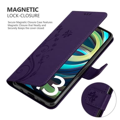 Xiaomi RedMi A3 / A3X Plånboksfodral Skal Blommor