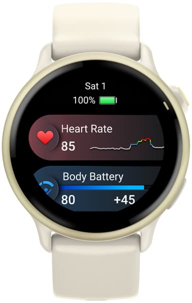 Garmin Vivoactive 6 smartwatch 42mm (Bone/Lunar Gold)