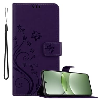 Huawei Nova 13 Plånboksfodral Skal Blommor (Violett)