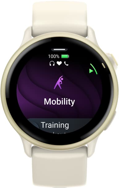 Garmin Vivoactive 6 smartwatch 42mm (Bone/Lunar Gold)