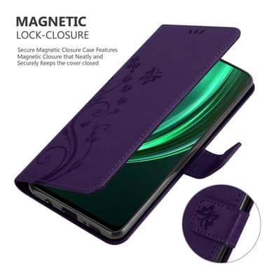 Realme 13 Plånboksfodral Skal Blommor (Violett)