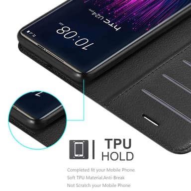HTC U24 PRO Skal Fodral Case (Svart)