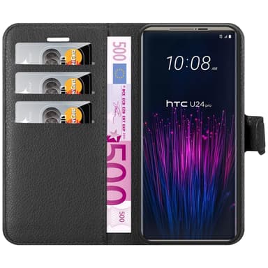HTC U24 PRO Skal Fodral Case (Svart)