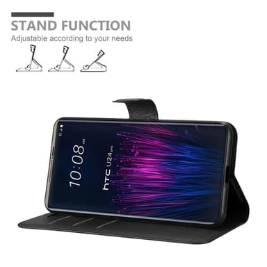 HTC U24 PRO Skal Fodral Case (Svart)