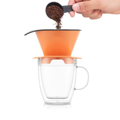 Bodum Kaffebryggare och dubbelväggig mugg POUR OVER 0.3 L