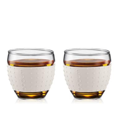 Bodum 2 st glas med silikonband PAVINA 0.35 L