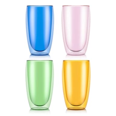 Bodum 4 st glas PAVINA 0.45 L