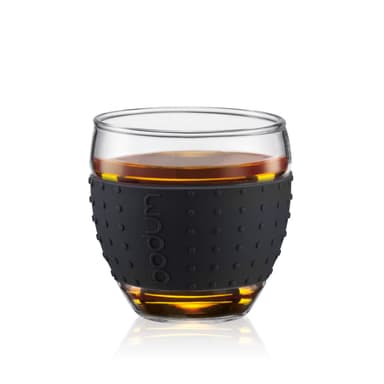 Bodum 2 st glas med silikonband PAVINA 0.35 L