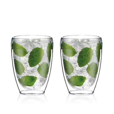 Bodum 2 st dubbelväggiga tumblerglas PAVINA OUTDOOR 0.35 L