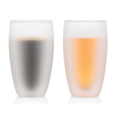 Bodum 2 dubbelväggiga glas täckta med silikon 0.45 l PAVINA 0.45 L