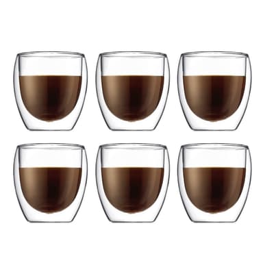 Bodum 6 st Dubbelväggiga glas PAVINA 0.25 L