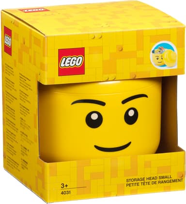 Play LEGO liten förvaringslåda (Boy Head, gul)