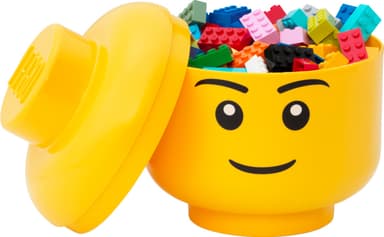 Play LEGO liten förvaringslåda (Boy Head, gul)
