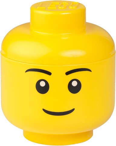 Play LEGO liten förvaringslåda (Boy Head, gul)