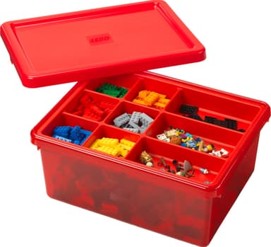 Play LEGO förvaringslåda (röd)