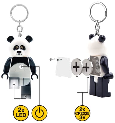 LEGO LED nyckelkedja (panda guy)