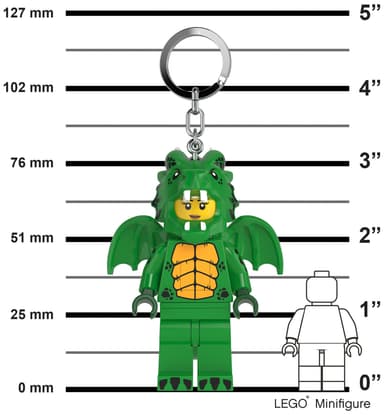 LEGO LED nyckelkedja (green dragon girl)