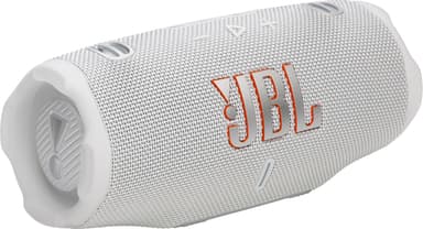 JBL Charge 6 trådlös bärbar högtalare (vit)