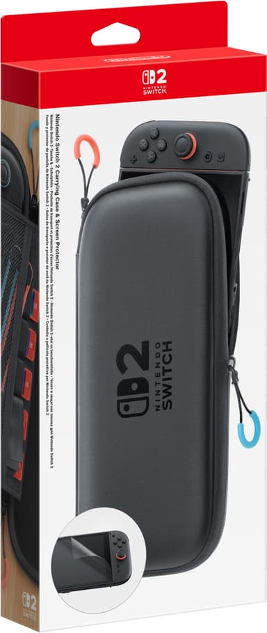 Nintendo Switch 2 fodral och skärmskydd
