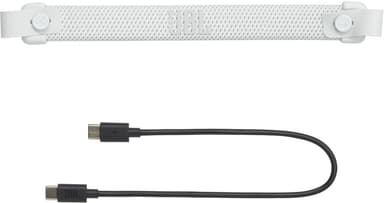 JBL Charge 6 trådlös bärbar högtalare (vit)
