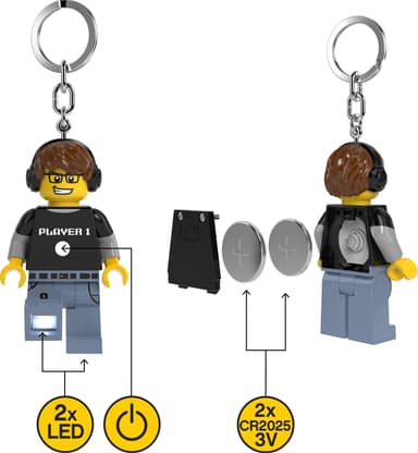 LEGO LED nyckelkedja (video game guy)
