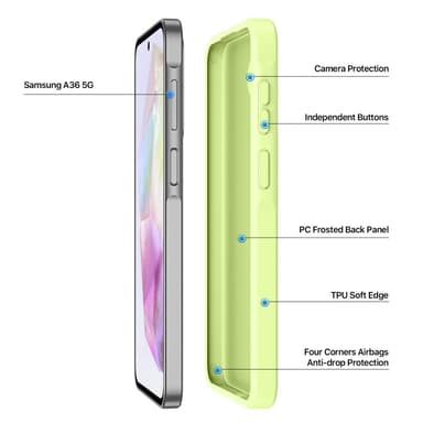 DUX DUCIS Samsung A36 5G Yind Series Skal - Grön