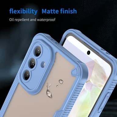 SKALO Samsung A36 5G Armor Hybrid Frosted Skal - Blå
