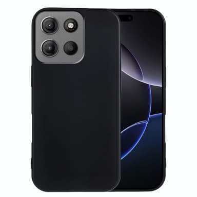 SKALO Motorola Moto G15 Power Mattsvart Ultratunn TPU Skal - Svart