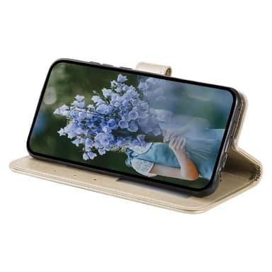 SKALO Samsung A36 5G Mandala Plånboksfodral - Guld