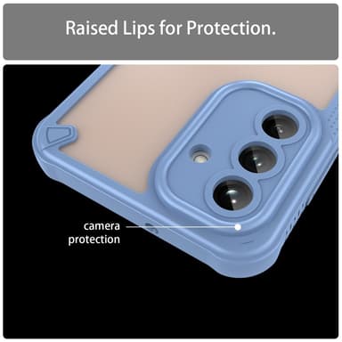 SKALO Samsung A26 5G Armor Hybrid Frosted Skal - Blå