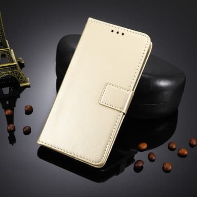 SKALO Nothing Phone (3a) 5G PU-läder Plånboksfodral - Guld - Guld