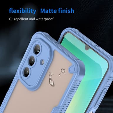 SKALO Samsung A26 5G Armor Hybrid Frosted Skal - Blå