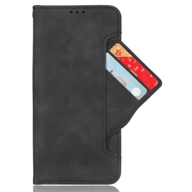 SKALO Motorola Moto G15 Power 6-FACK Plånboksfodral - Svart