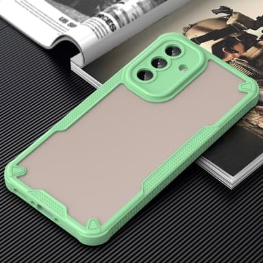 SKALO Samsung A56 5G Armor Hybrid Frosted Skal - Grön
