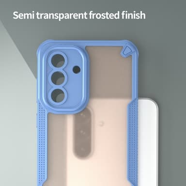 SKALO Samsung A36 5G Armor Hybrid Frosted Skal - Blå