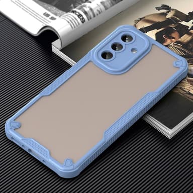SKALO Samsung A26 5G Armor Hybrid Frosted Skal - Blå