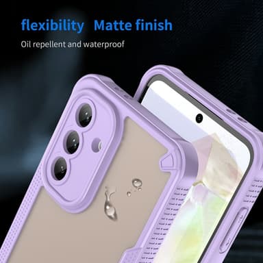 SKALO Samsung A36 5G Armor Hybrid Frosted Skal - Lila